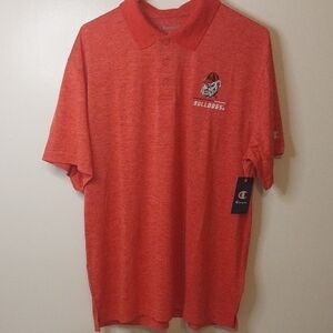 Champion Men's Heathered Red Bulldogs Polo